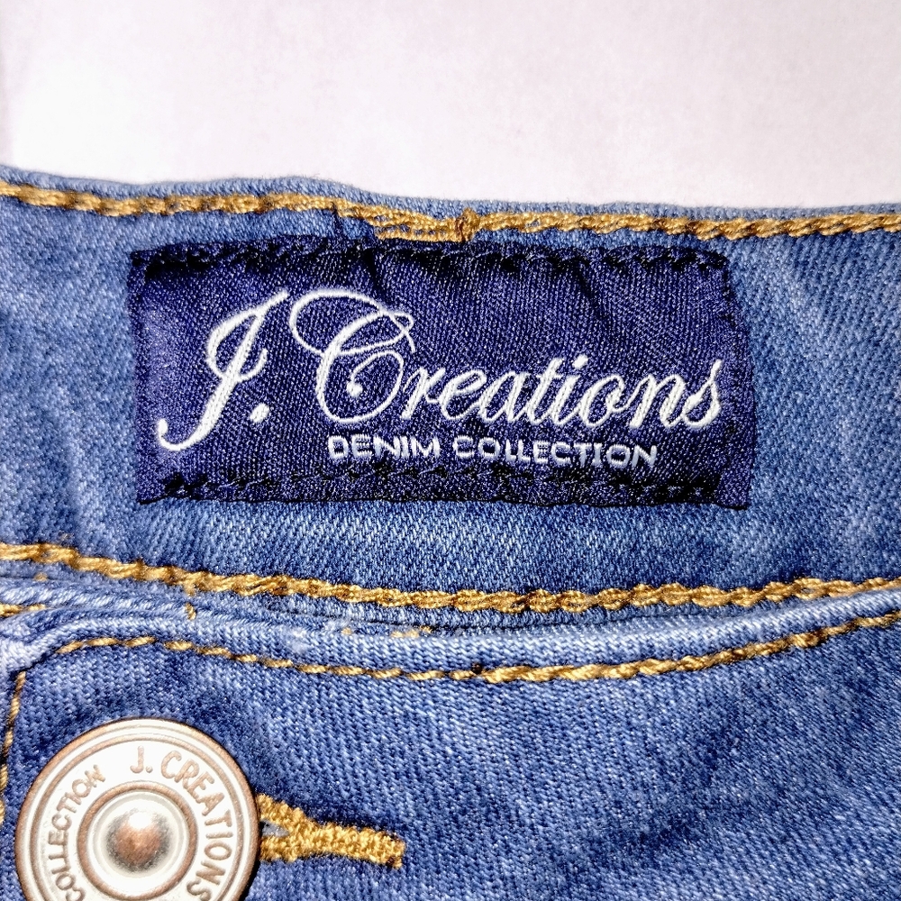 J Creations Demin Collection Plus Size Pants Size 24.  Skinny Fit - Picture 7 of 8